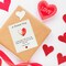 Wrapables Pocket Hug Valentines Day Token Heart Gift with Greeting Card (Set of 8)